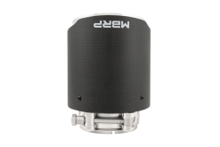 Alternative view of MBRP Universal Carbon Fiber Dual Wall Tip 4.5in OD/3in Inlet/6.13in L