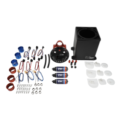 Alternative view of DeatschWerks 5.5L Modular Surge Tank Includes 3 DW200 Fuel Pumps