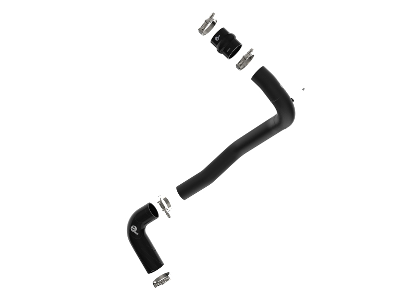 afe 08-10 Ford Trucks V8-6.4L (td) BladeRunner 3 IN Aluminum Hot Charge Pipe - Black - Image 2