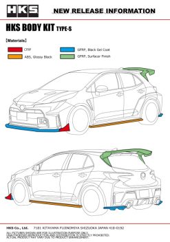 HKS Body Kit TYPE-S GR COROLLA F-Spoiler - Image 3
