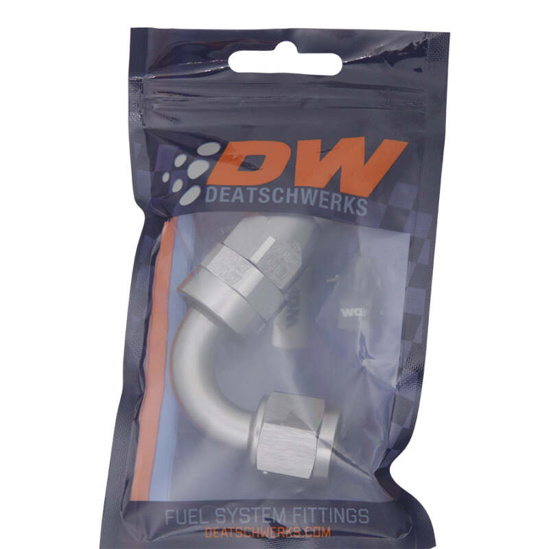 DeatschWerks 8AN Female Flare Swivel 120-degree Hose End - PTFE - Image 2
