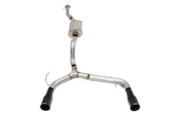 Corsa 21-22 Ford Bronco 2.3L 4-Door 2.75in Cat-Back Dual Rear Exhaust w/ 4in Straight-Cut Black Tips - Image 2