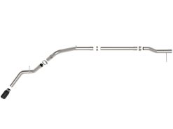 aFe 23-23 GM Trucks L6-3.0L (td) LZ0 Large Bore-HD 3 IN 409 SS Back Exhaust System w/Black Tip - Image 3