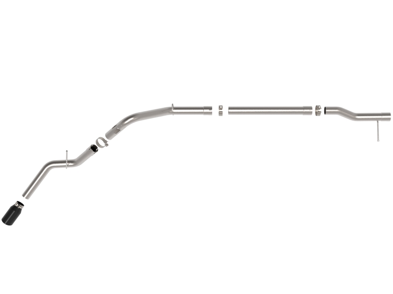 aFe 23-23 GM Trucks L6-3.0L (td) LZ0 Large Bore-HD 3 IN 409 SS Back Exhaust System w/Black Tip - Image 3