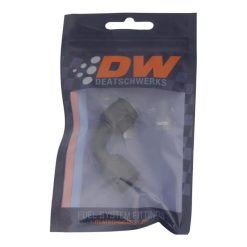 Alternative view of DeatschWerks 6AN Flare Female Swivel 90-Degree to 6AN Flare Female Swivel - Anodized Matte Black