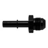 DeatschWerks 8AN Male Flare to 3/8in Male EFI Quick Connect Adapter - Anodized Matte Black