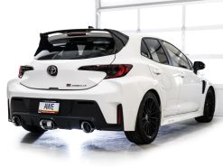 Alternative view of AWE 23-24 Toyota GR Corolla Track Edition Catback Exhaust - Chrome Silver Tips