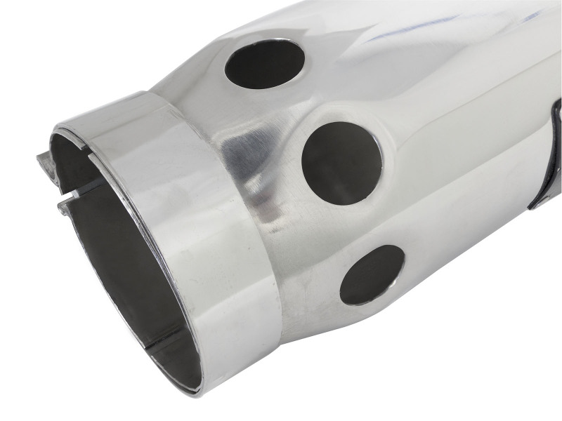 aFe Power Intercooled Tip Stainless Steel - Polished 4in In x 5in Out x 12in L Bolt-On - Image 4