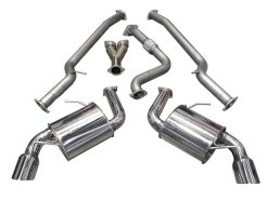 Alternative view of Injen 16-20 Chevy Camaro 2.0L 4 Cyl Full 3in Cat-Back Stainless Steel Exhaust w/SS Flanges & Y Pipe