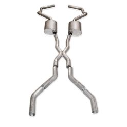 Alternative view of Stainless Works Chevy Camaro 1967-69 Exhaust 2.5in Stainless with X-Pipe