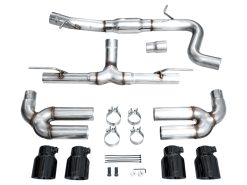 AWE 22-24 Audi 8Y S3 Track Edition Exhaust - Diamond Black Tips - Image 8