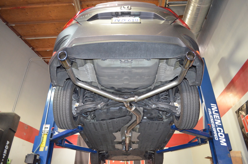 Injen 16-20 Honda Civic 1.5L Turbo 4Cyl (Sedan) 63mm SS Cat-Back Exhaust w/ Dual Burnt Titanium Tips - Image 12