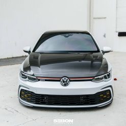 Seibon 22-23 Volkswagen Golf GTI/R  TM-Style Carbon Fiber Hood - Image 8