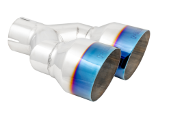 MBRP Burnt End Tip 2.5 ID Dual 4 OD Out 9.5 length Single wall 304 Stainless Steel Driver Side - Image 4