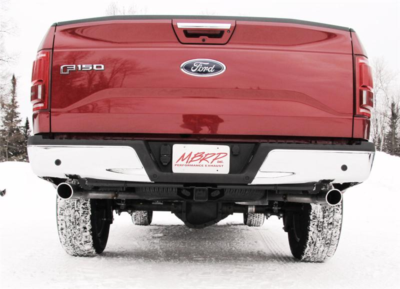 MBRP 2015 Ford F-150 5.0L 3in Cat Back Dual Split Rear Exit Black Exhaust System - Image 5