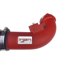 Alternative view of Injen 19-20 BMW Z4 / 2020 Toyota Supra 3.0L Turbo Wrinkle Red SES Intercooler Pipes