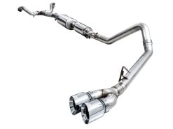 AWE 0FG Exhaust for 3rd Gen Toyota Tundra - Dual Chrome Silver Tips - Image 10