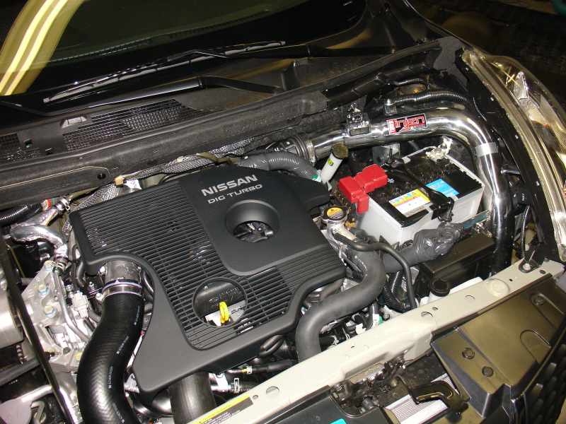 Injen 11-17 Nissan Juke (Including NISMO) 1.6L Turbo Wrinkle Red Short Ram Intake - Image 2