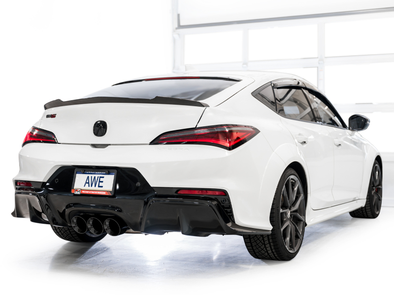 AWE Tuning 2024 Acura Integra Type S DE5 FWD Touring Edition Exhaust w/ Triple Diamond Black Tips - Image 9