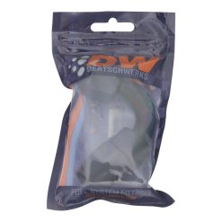 Alternative view of DeatschWerks 10AN Female Flare Swivel 120-Degree Hose End CPE - Anodized Matte Black