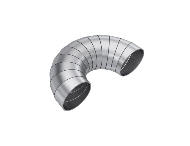MBRP T304 Stainless Steel 2in Dia 180 Deg Universal Pie Cut Kit - Image 3