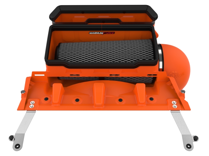 aFe 21-23 RAM 1500 TRX V8-6.2L SC Magnum FORCE Stage2 Orange Edition Cold Air Intake System w/Pro 5R - Image 3