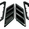 Roush 2015-2023 Roush Mustang Fender Vent Heat Extractors - Gloss Black