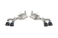 Corsa 22-24 Caddy CT5-V Blackwing 3in Axle-Back - Act. Exh. - Dual Rear Exit - Twin 4.5in Tips - Blk
