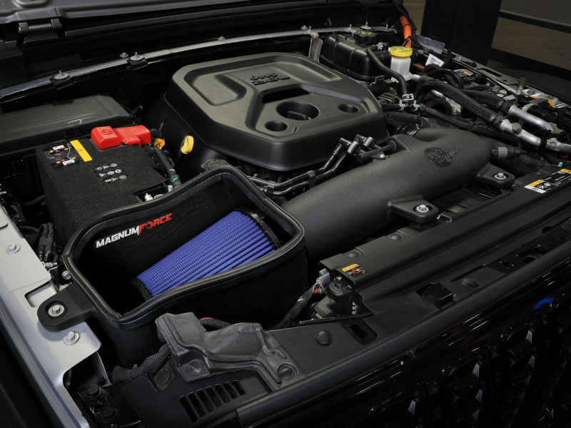 aFe 24-25 Jeep Wrangler JL 4XE L4 2.0L Magnum FORCE Stage-2 Cold Air Intake System w/ Pro 5R Filter - Image 8