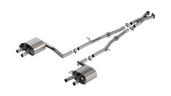 Borla 22-23 Kia Stinger 3.3L V6 Turbo 2.25in Pipe Dia Dual Split Rear Exit S-Type Cat-Back Exhaust - Image 2