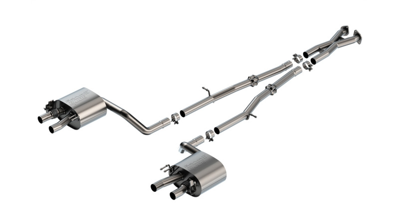 Borla 22-23 Kia Stinger 3.3L V6 Turbo 2.25in Pipe Dia Dual Split Rear Exit S-Type Cat-Back Exhaust - Image 2