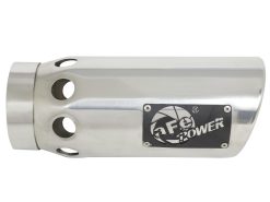 aFe Power Intercooled Tip Stainless Steel - Polished 4in In x 5in Out x 12in L Bolt-On - Image 3
