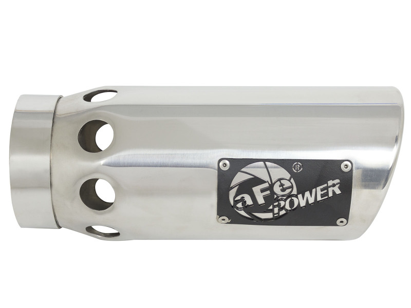 aFe Power Intercooled Tip Stainless Steel - Polished 4in In x 5in Out x 12in L Bolt-On - Image 3