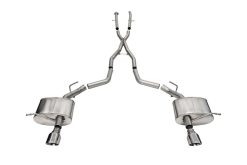 Corsa 11-23 Dodge Durango Xtreme 2.5in Cat-Back Dual Rear Exit w/ Single 4.5in Polished Tips - Image 2