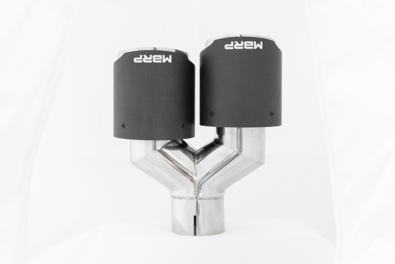 MBRP Universal Carbon Fiber Dual Tip 4in OD/2.5in Inlet - Image 2