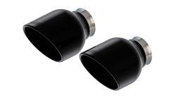 Borla 15-24 Dodge Charger V8 / 2023 Chrysler 300C T-304 SS Tips 5in Outlet - Black Chrome - Image 2
