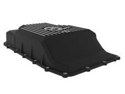 aFe 17-24 Ford F-150 10R60/10R80 Pro Series Rear Transmission Pan Black w/ Machined Fins - Image 6