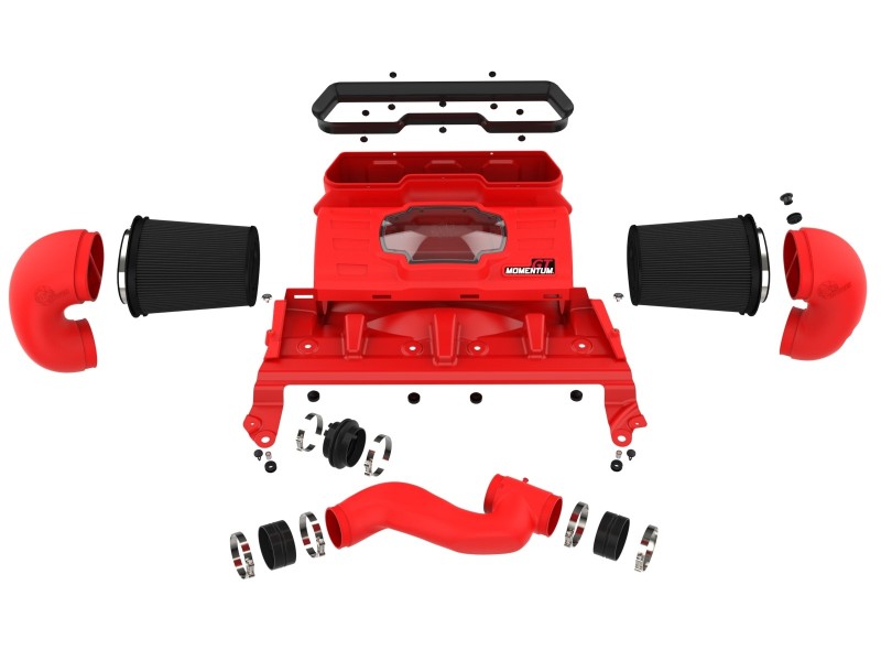 aFe 21-23 Dodge RAM 1500 TRX V8-6.2L Momentum GT Intake- Red - Image 4