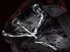 AWE 23-24 Toyota GR Corolla Track Edition Catback Exhaust - Chrome Silver Tips - Image 5
