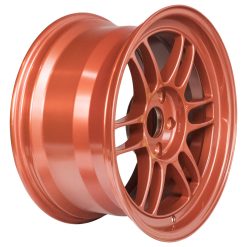Alternative view of Enkei RPF1 17x9 5x114.3 35mm Offset 73mm Bore Orange Wheel