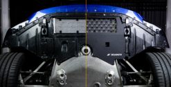 Mishimoto 2021+ BMW G80 M3 Skid Plate Engine - Wrinkle Black - Image 2