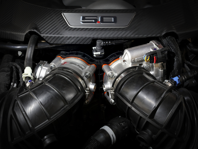 aFe 2024 Ford Mustang GT/ 2024 Ford Mustang Dark Horse V8 5.0L Silver Bullet Throttle Body Spacer - Image 6