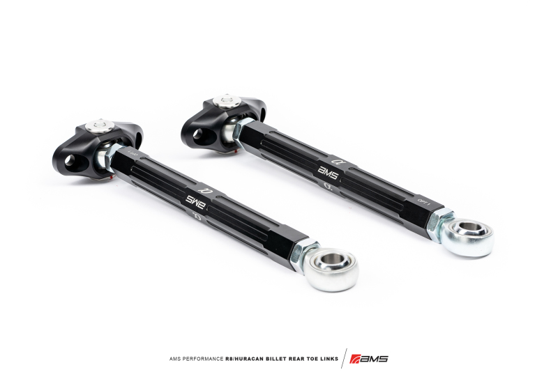 AMS Performance 2017+ Audi R8 RWD/AWD / 2015+ Lamborghini Huracan RWD Only Billet Rear Toe Links - Image 4