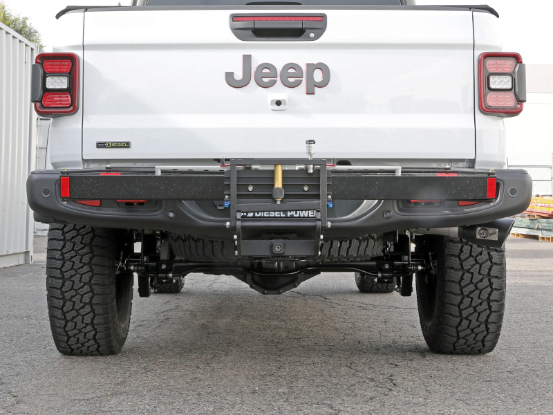 aFe 2021+ Jeep Gladiator V6-3.0L (td) Vulcan Series 3in 304 SS DPF-Back Exhaust System - Black Tip - Image 6