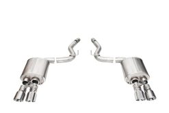 Corsa 2024 Ford Mustang V8 5.0L 3in Axle-Back Exhaust System w/ Twin 4in Polished Pro-Series Tips