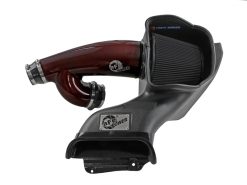 aFe 17-24 Ford F-150 Track Series Red Kevlar Carbon Fiber C/A Intake System w/Black Pro 5R Filter - Image 5