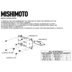 Mishimoto 2021+ Ford Bronco Modular Bumper License Plate Relocation - Image 6