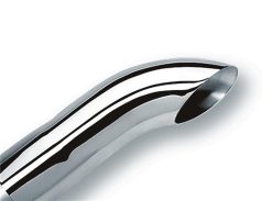 Alternative view of Borla Universal Polished Tip Single Round Turndown/Turnout (inlet 3in. Outlet 3in) *NO Returns*