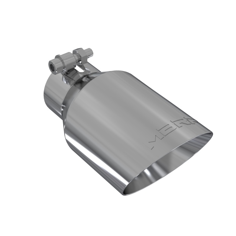 MBRP Universal Tip 4in O.D. Dual Wall Angled 2.5in inlet 8in length T304 - Image 3