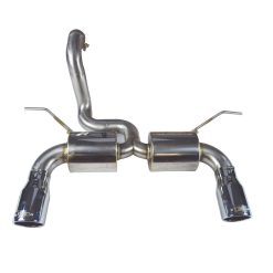 Alternative view of Injen 18-20 Jeep Wrangler JL L4-2.0L Turbo / V6-3.6L SS Axle-back Exhaust - Polished